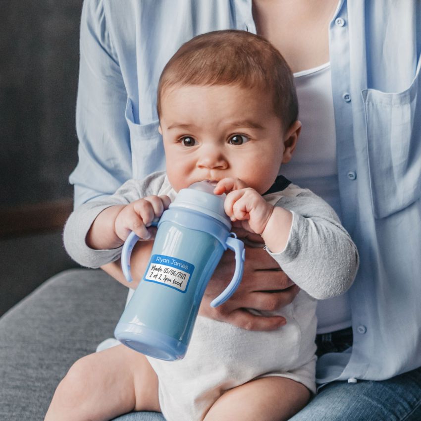 Classic Baby Bottle Name Labels