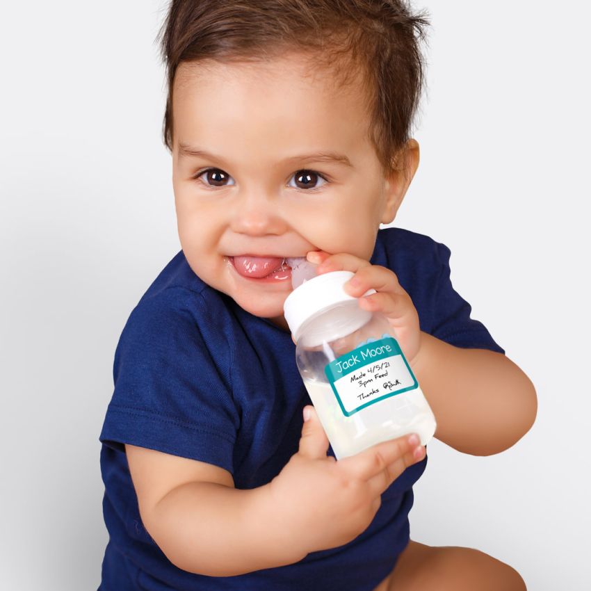 Classic Baby Bottle Name Labels