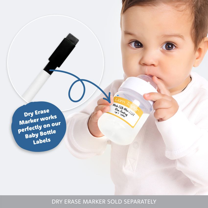 Baby Bottle Stick On Name Labels product preview image