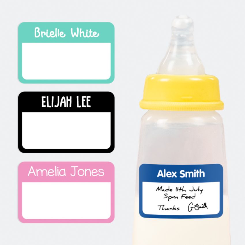 Baby Bottle Name Labels product preview image