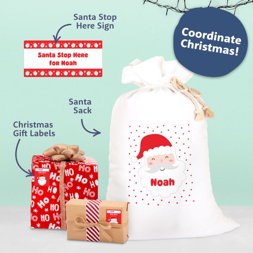 Santa Stop Here Signs product preview image