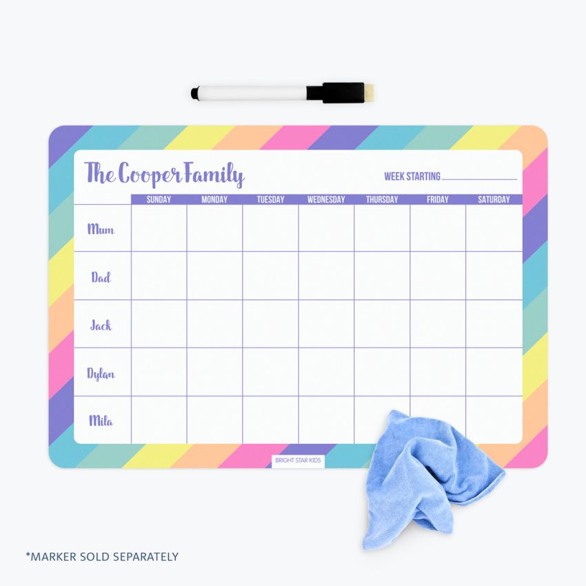 Dry Erase Family Planner product preview image