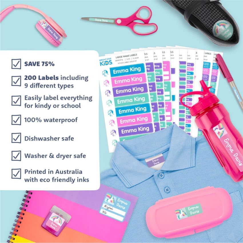Classic School Name Labels Value Kit