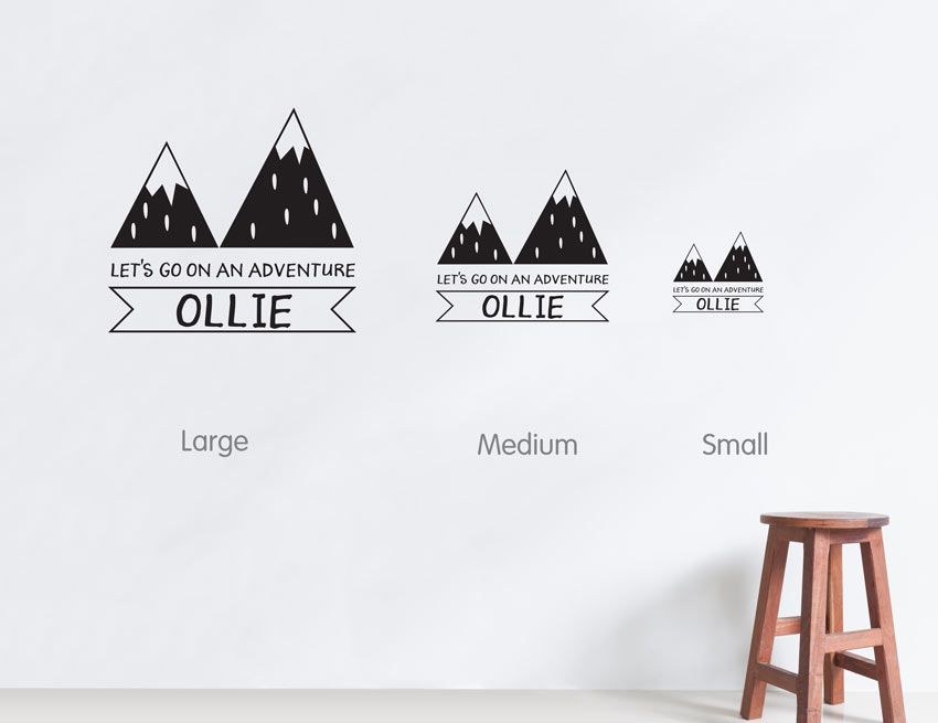 Personalised Adventure Wall Letter Quote gallery image №3