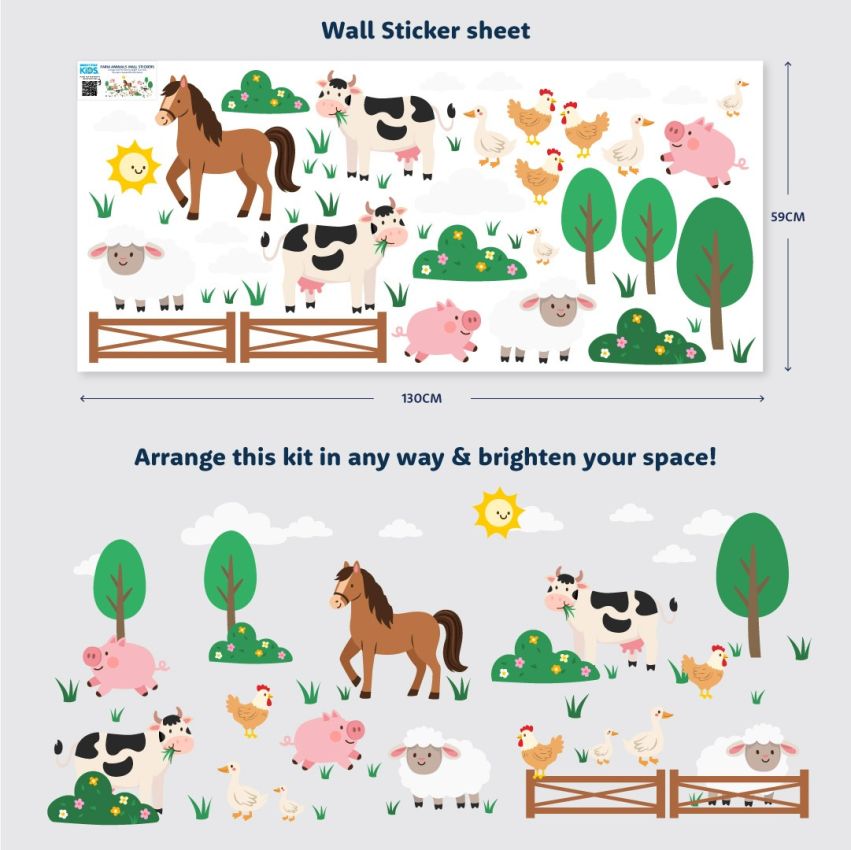 Farm Animal Wall Stickers