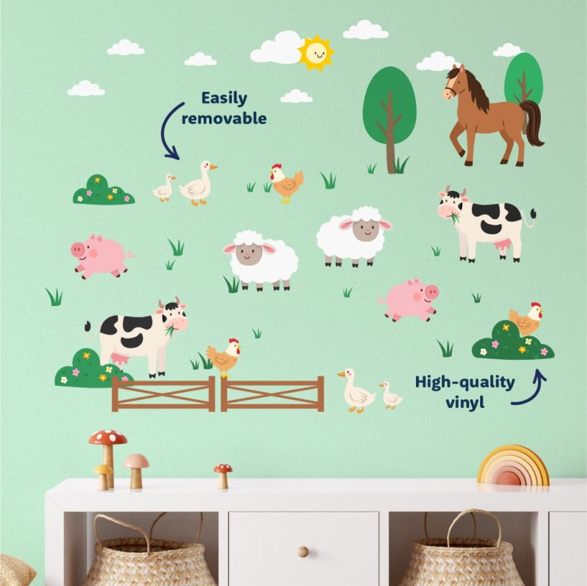 Farm Animal Wall Stickers