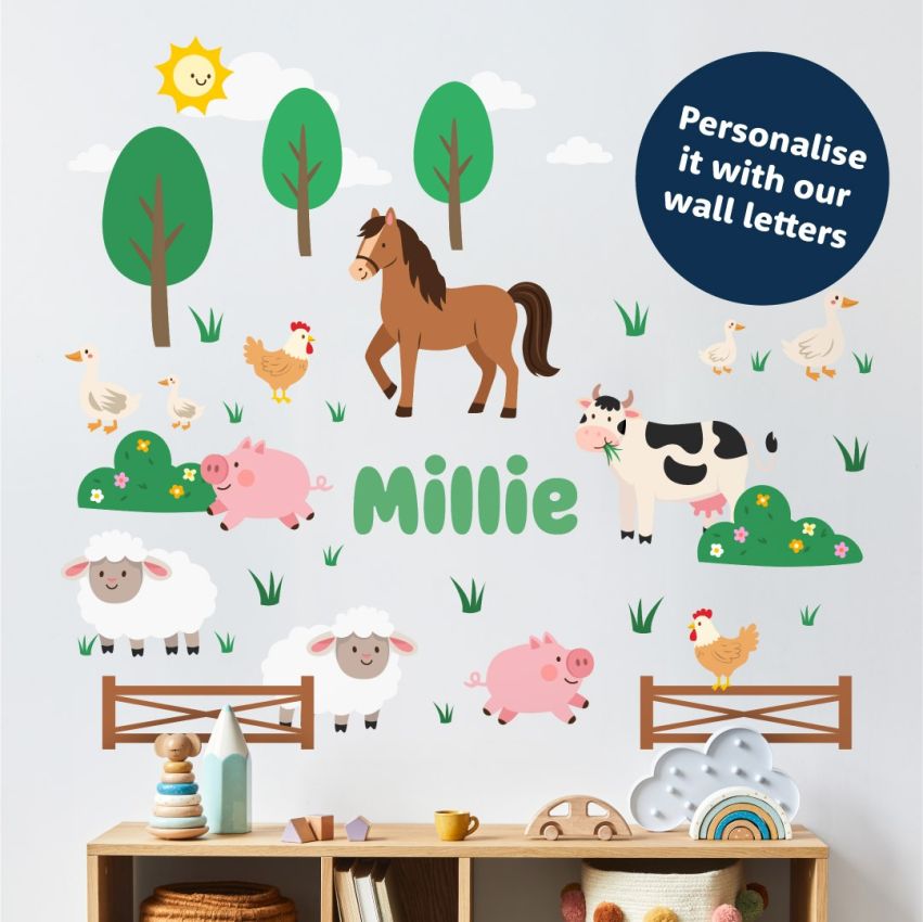 Farm Animal Wall Stickers