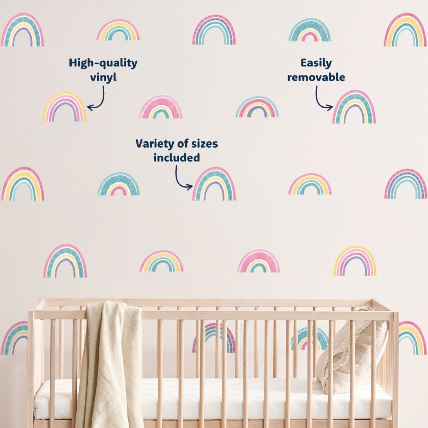 Boho Rainbow Wall Stickers gallery image №1