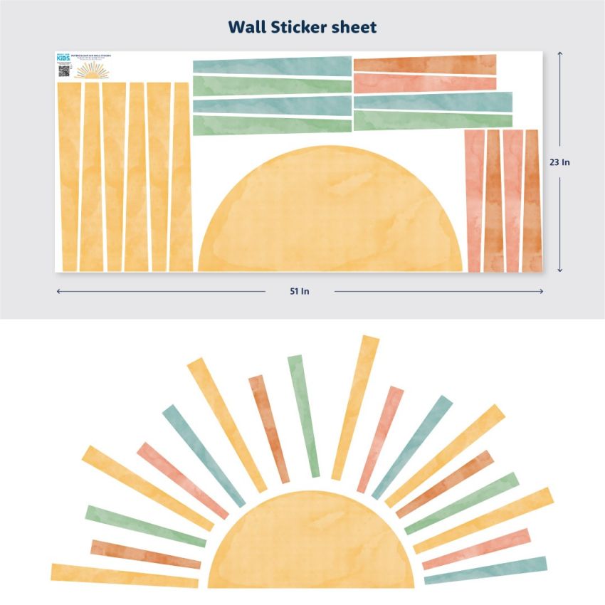 Boho Sun Wall Stickers