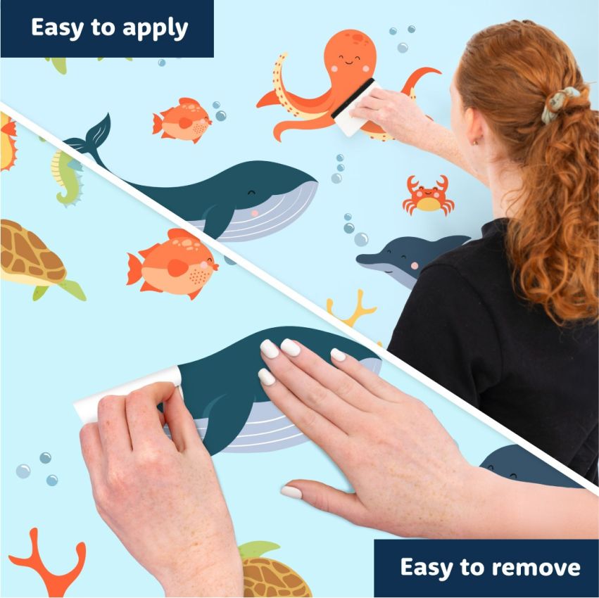 Bright Sea Animals Wall Stickers product preview image