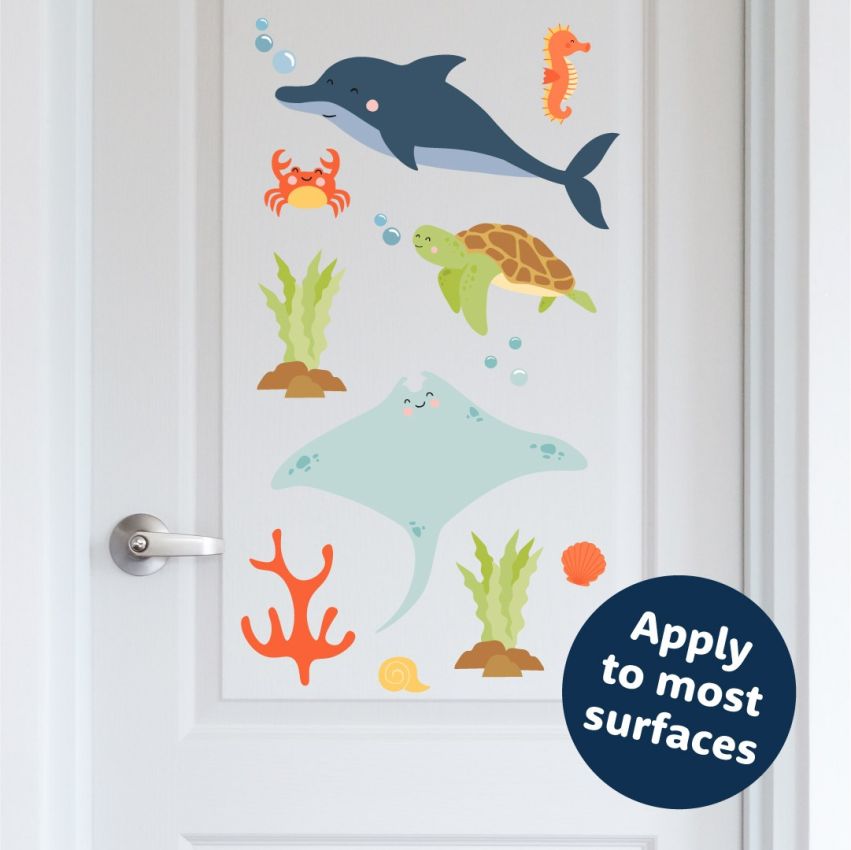 Bright Sea Animals Wall Stickers gallery image №2