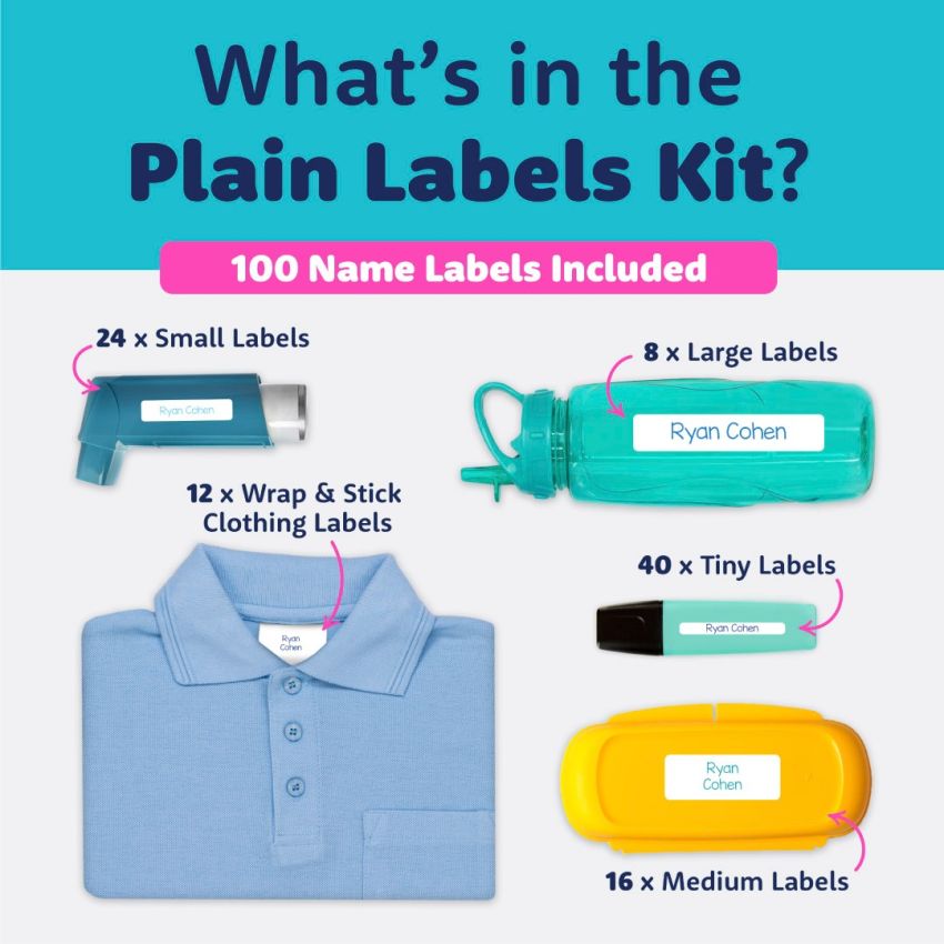 White Name Labels Value Kit product preview image