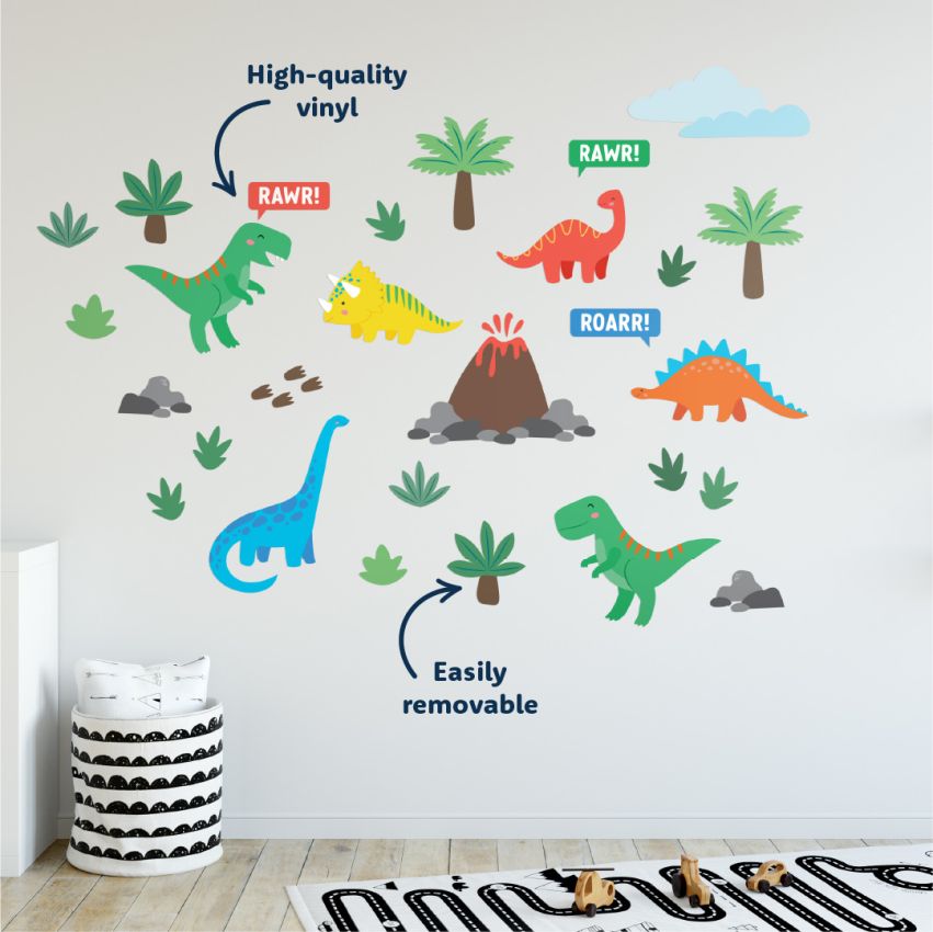 Dinosaur Wall Stickers gallery image №1