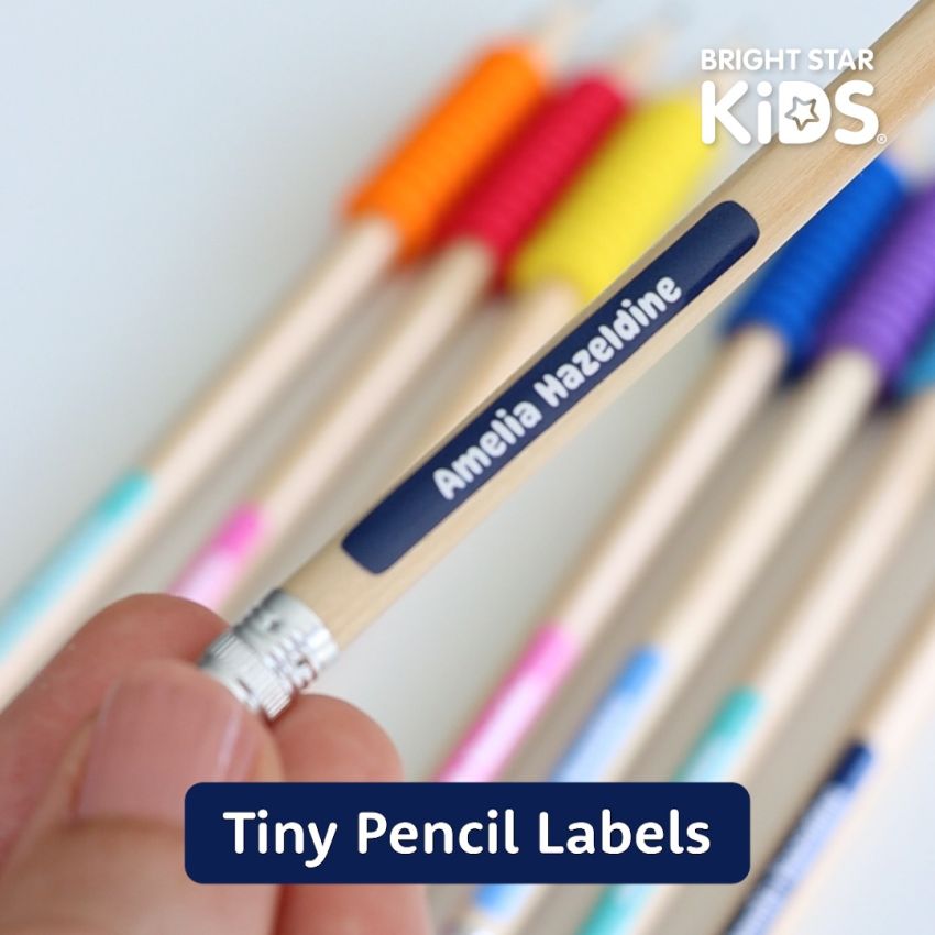 Tiny Pencil Stick On Name Labels gallery image №3