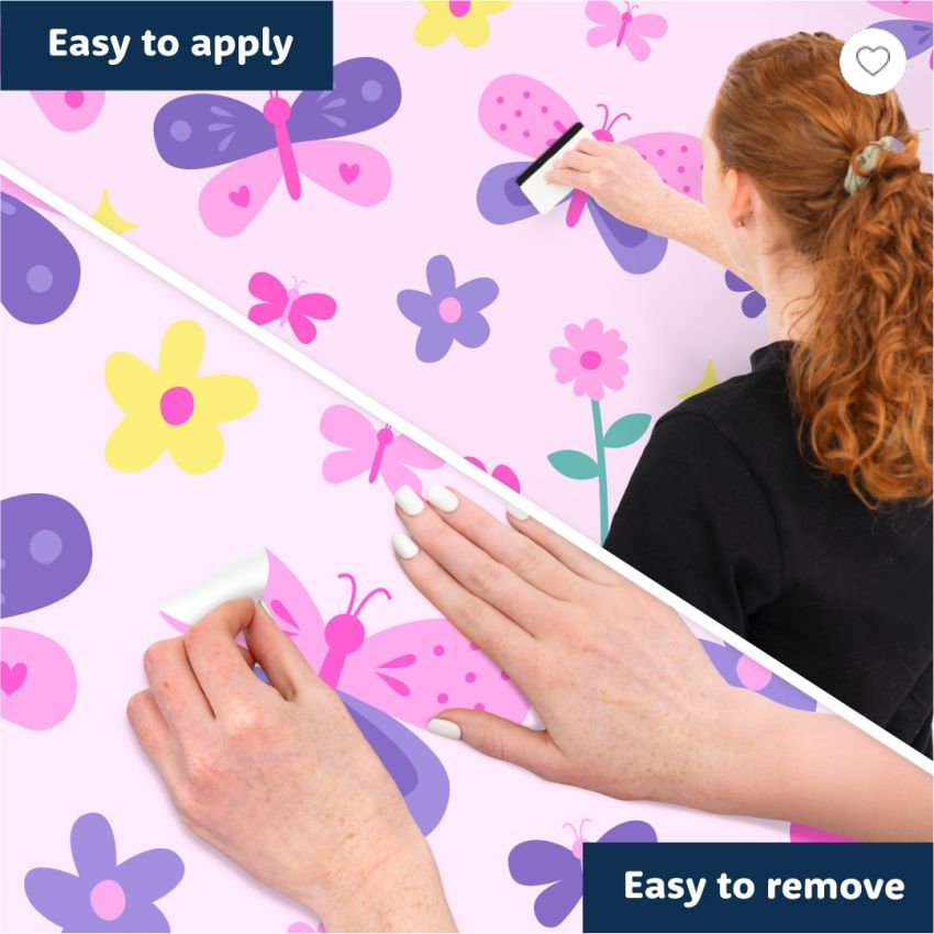 Butterflies & Flowers Wall Stickers product preview image