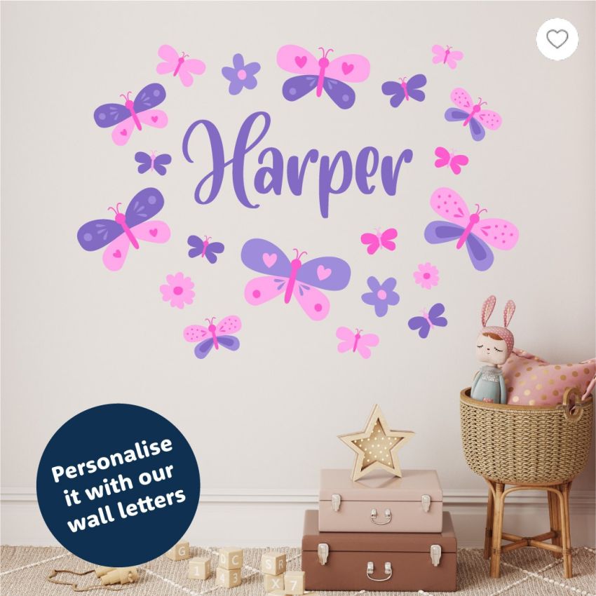Butterflies & Flowers Wall Stickers gallery image №4