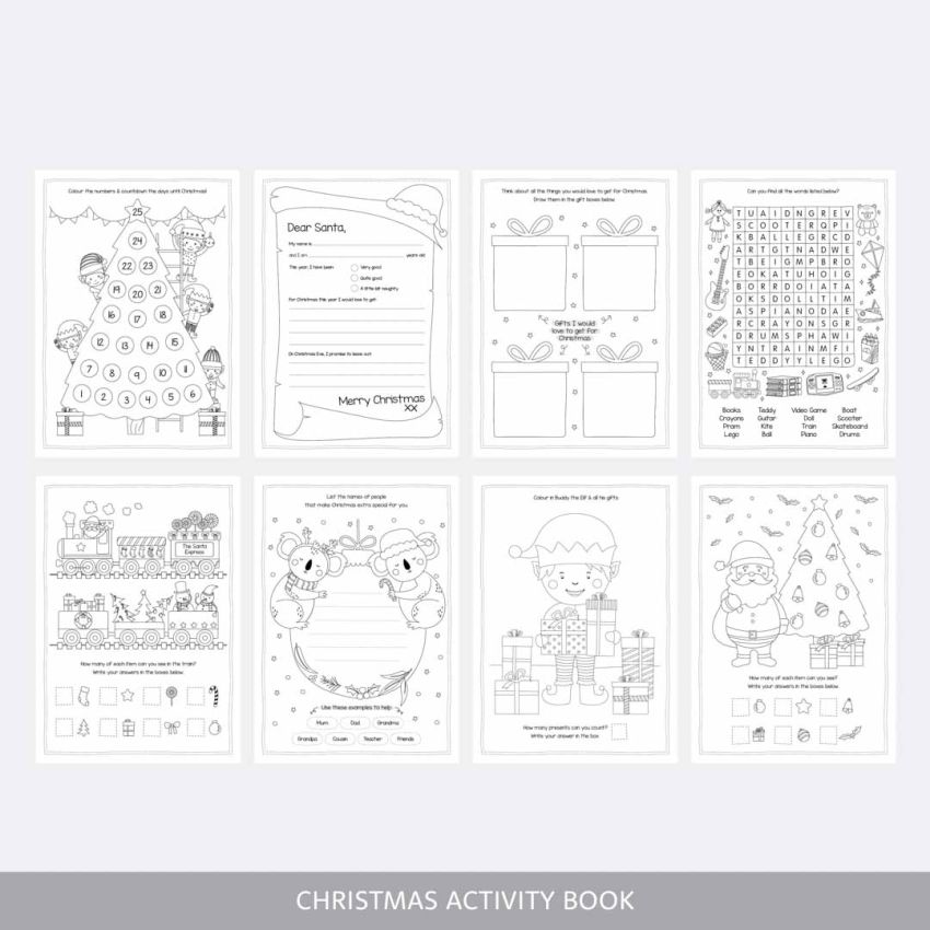 Christmas Activity Book product preview image