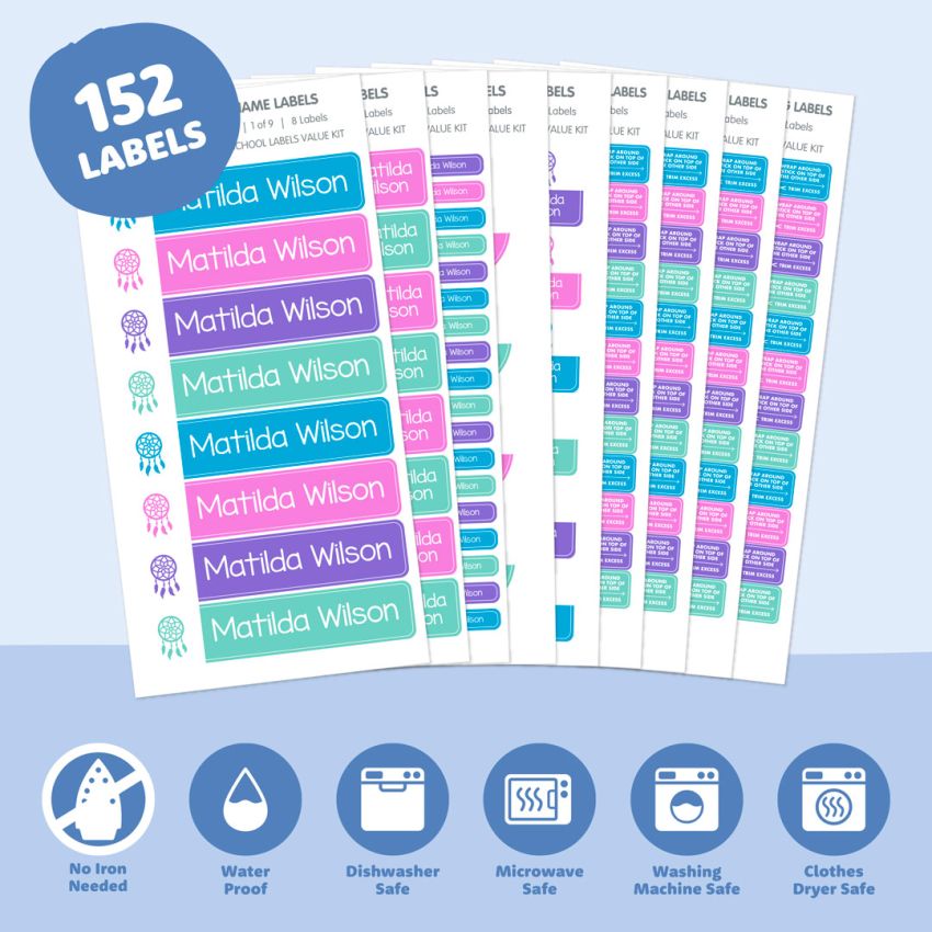Classic Preschool & Kindy Name Labels Value Kit