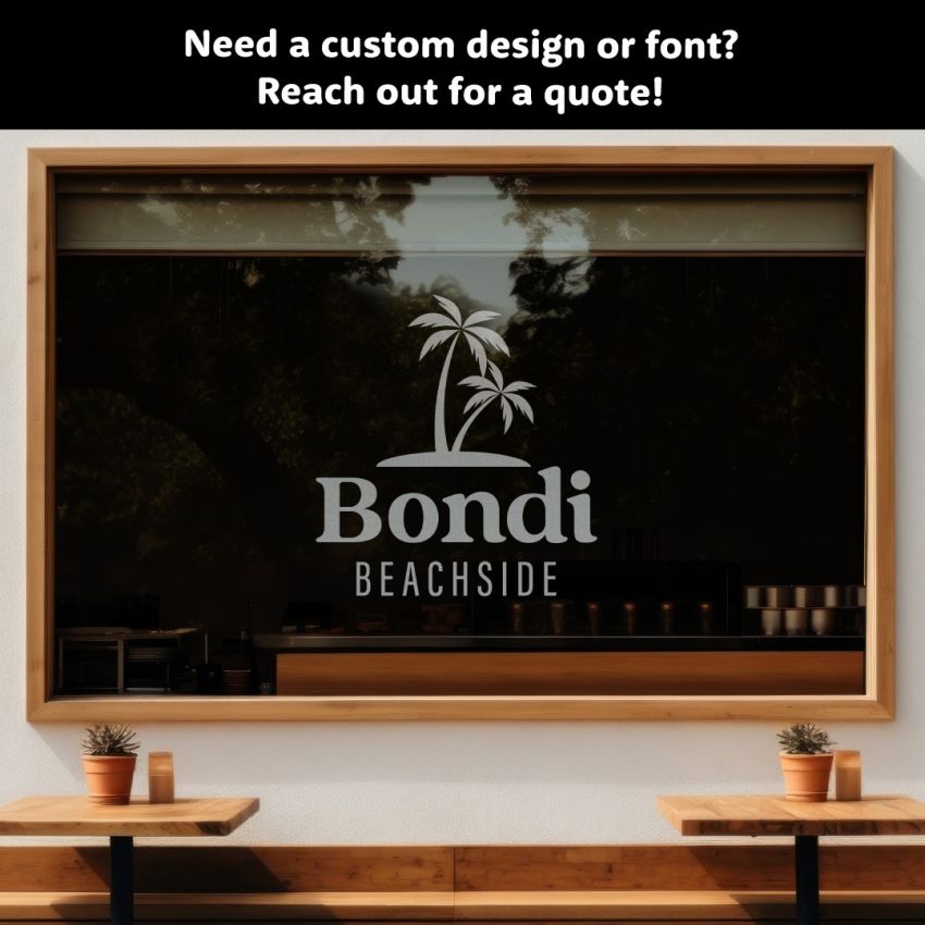 Frosted Vinyl Lettering product preview image