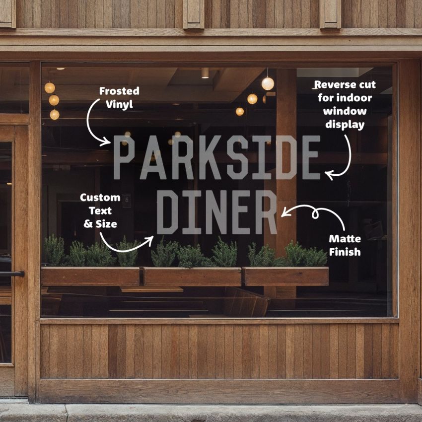 Frosted Vinyl Lettering product preview image