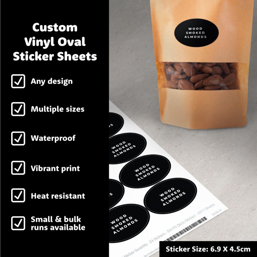 Oval Vinyl Sticker Sheets gallery image №1