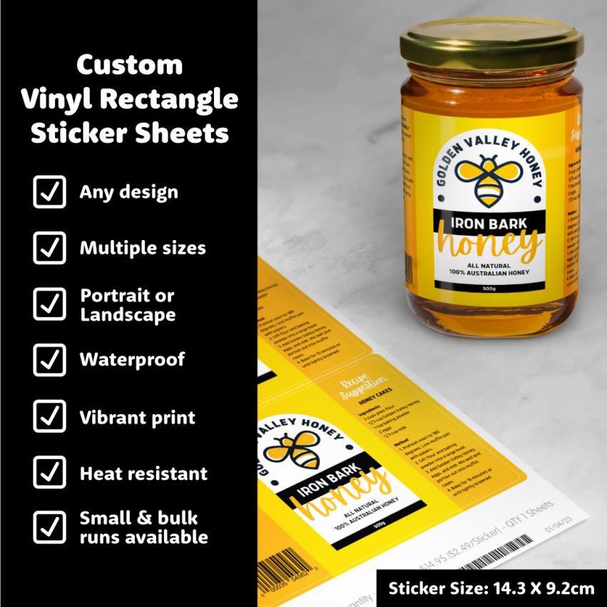 Rectangle Vinyl Sticker Sheets gallery image №1