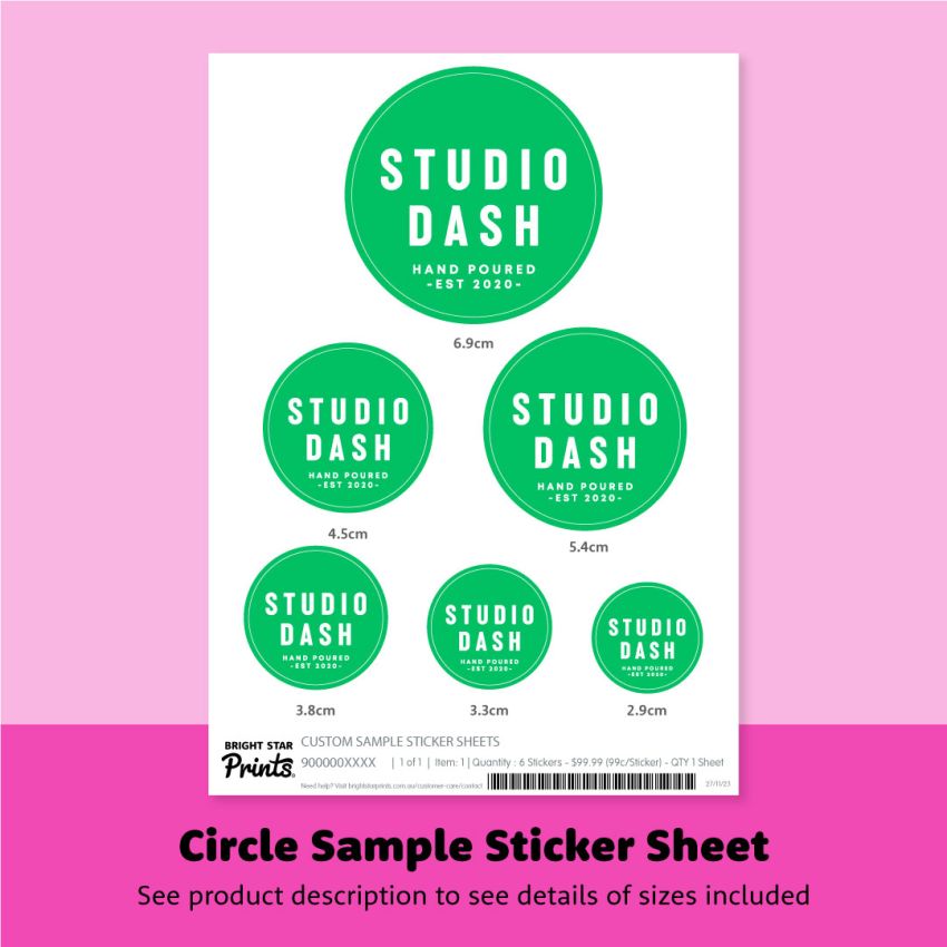 Custom Sample Sticker Sheets gallery image №2