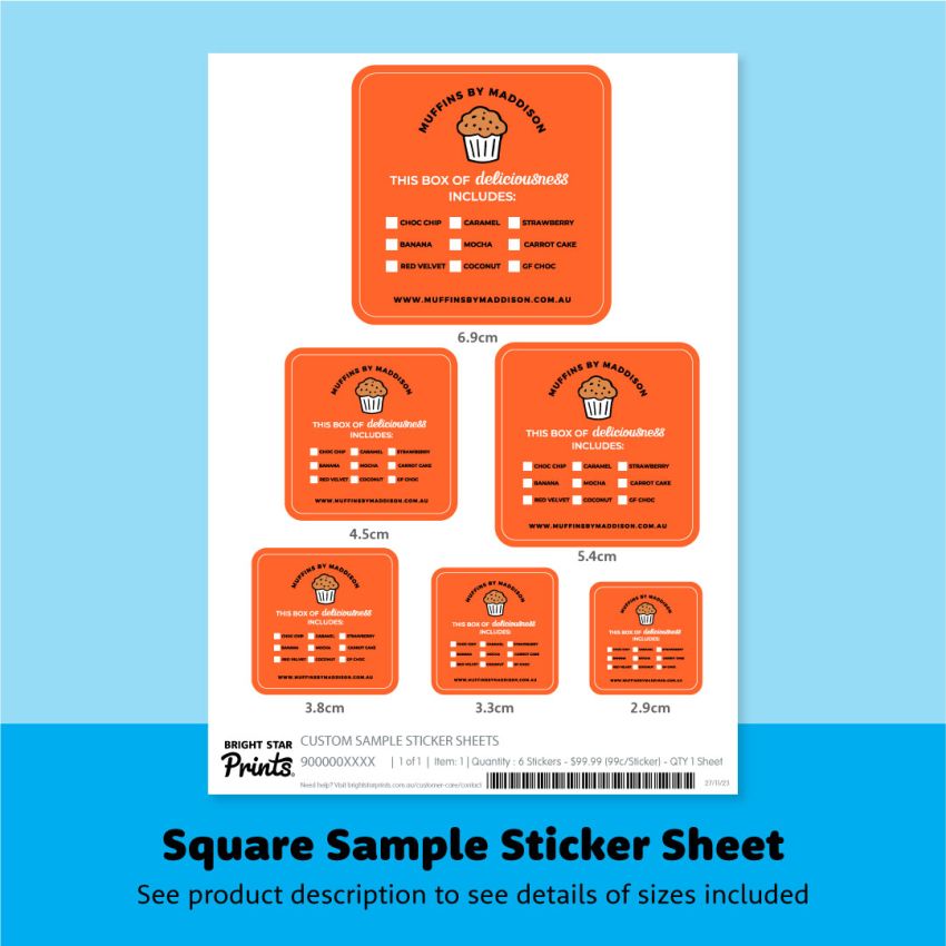 Custom Sample Sticker Sheets gallery image №3