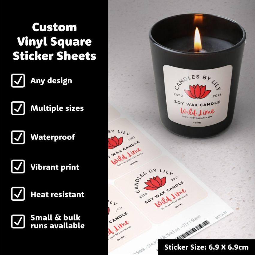 Square Vinyl Sticker Sheets gallery image №1
