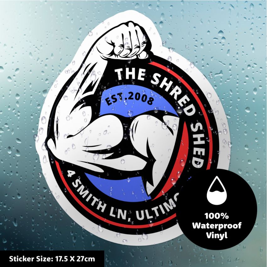 Custom Shape Vinyl Sticker Sheets product preview image