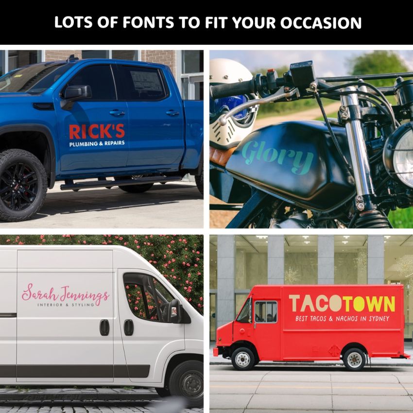 Vehicle Vinyl Lettering product preview image