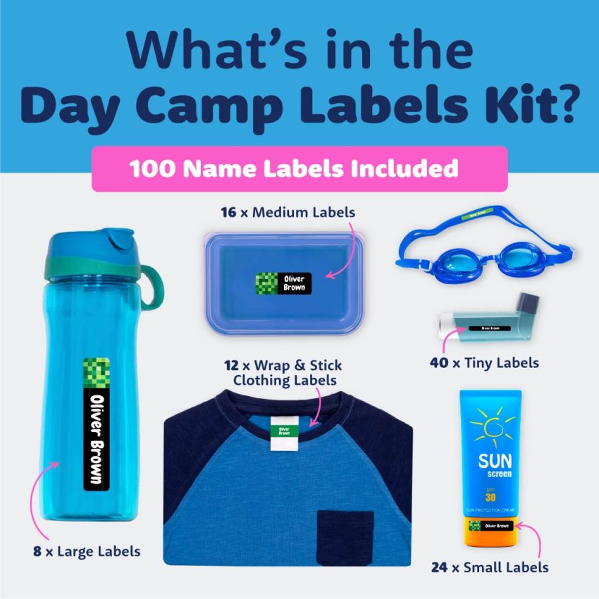 Day Camp Name Labels Pack product preview image