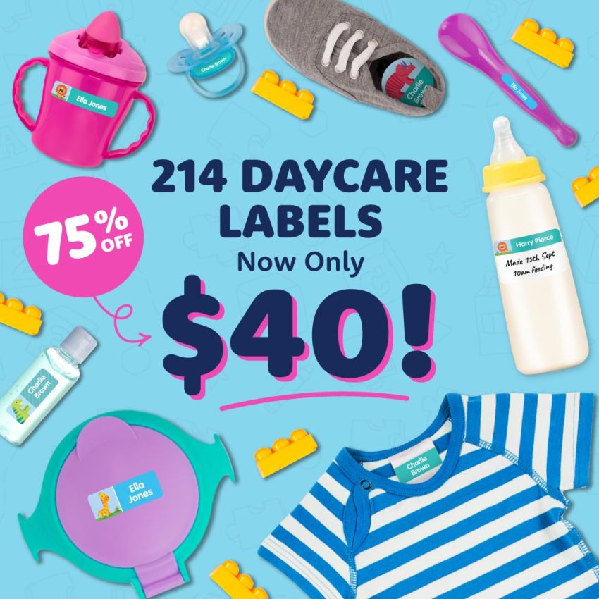 Designer Daycare Name Labels Value Kit product preview image