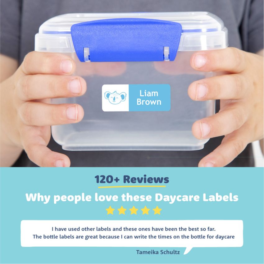 Classic Daycare Name Labels Value Kit