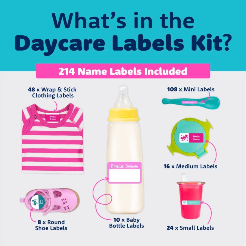Classic Daycare Name Labels Value Kit