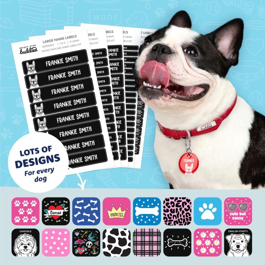 Doggy Daycare Name Labels Kit product preview image