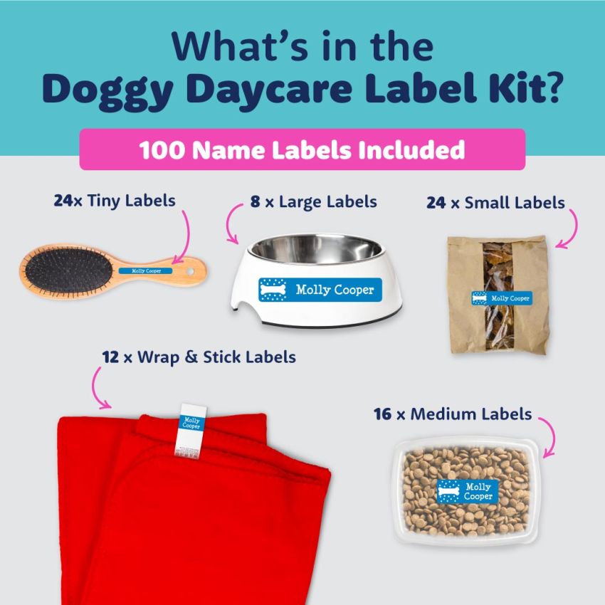 Doggy Daycare Name Labels Kit product preview image