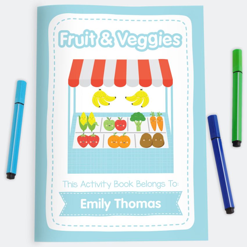 Fruit & Vegetables Activity Book product preview image