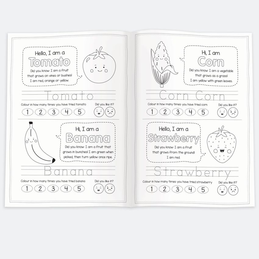 Fruit & Vegetables Activity Book product preview image