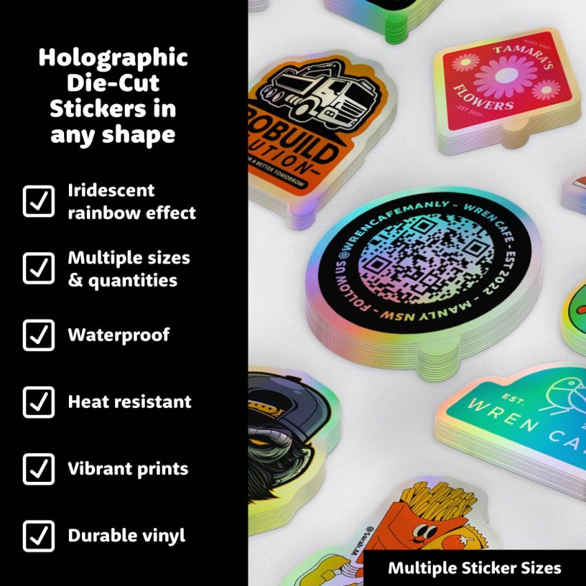 Holographic Die Cut Stickers gallery image №1