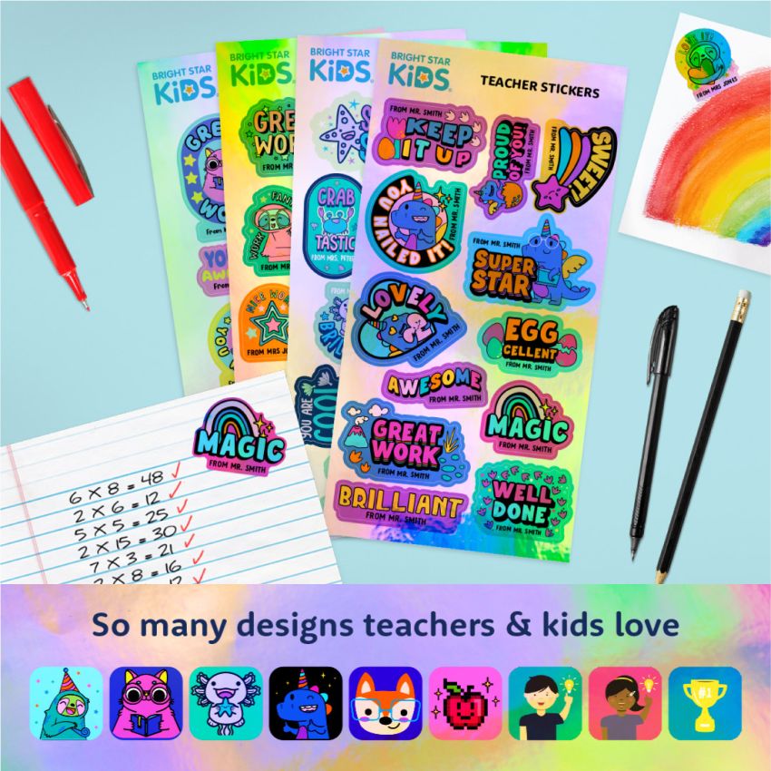 Holographic Teacher Stickers gallery image №1
