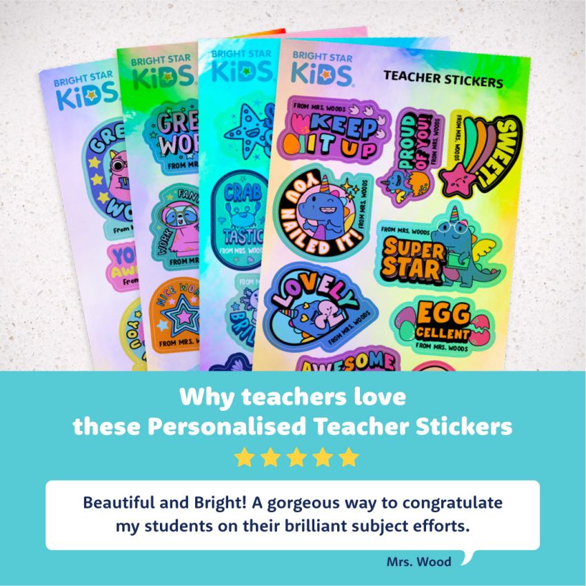 Holographic Teacher Stickers product preview image