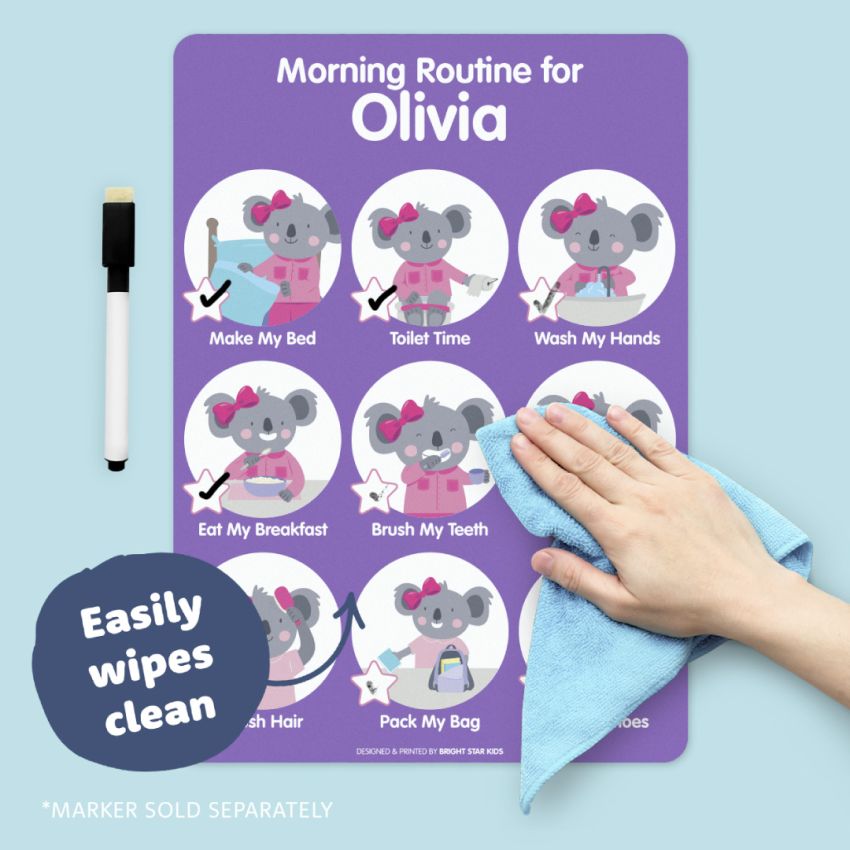 Dry Erase Kids Routine Chart product preview image