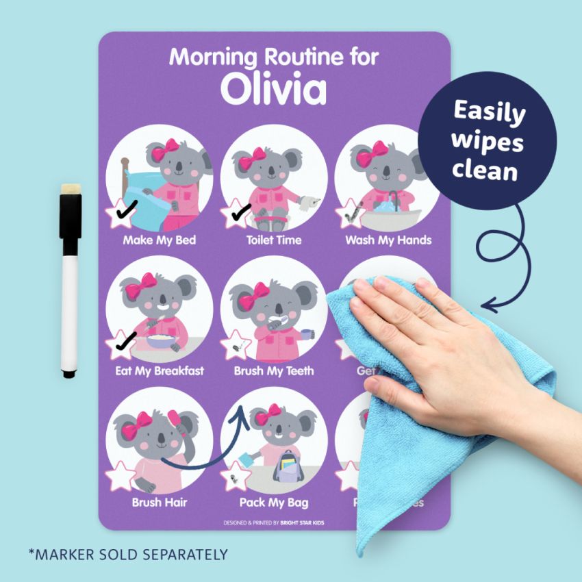 Dry Erase Kids Routine Chart gallery image №2
