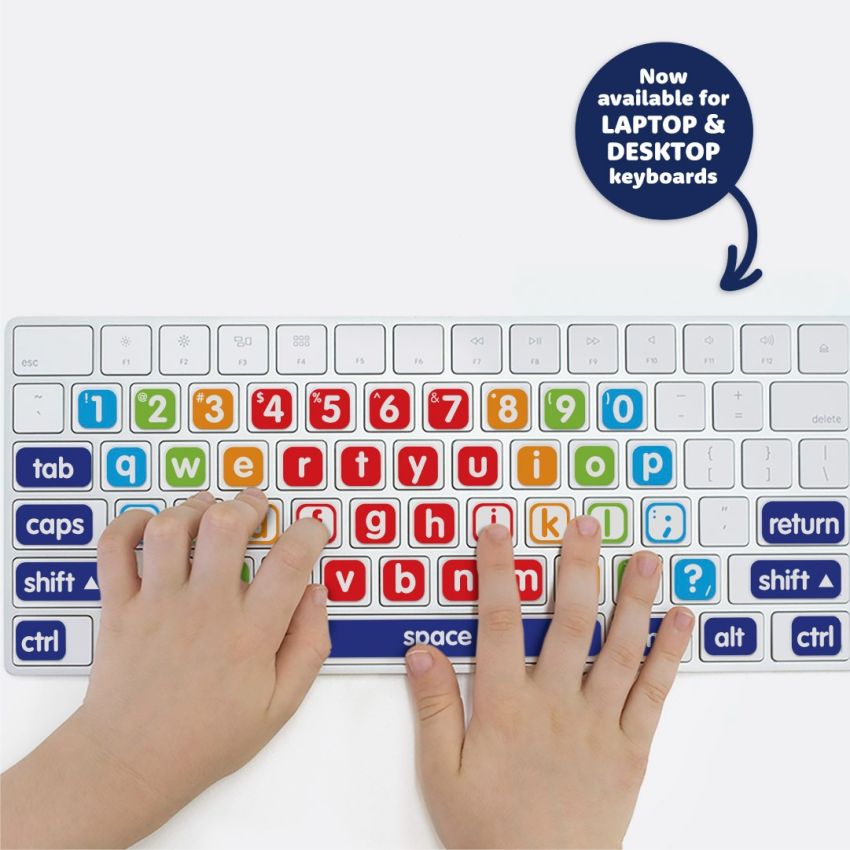 Learn To Type Keyboard Stickers product preview image