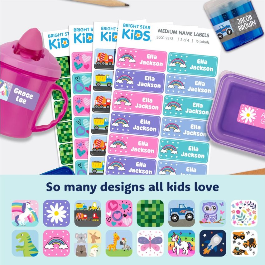 Medium Stick On Name Labels gallery image №1