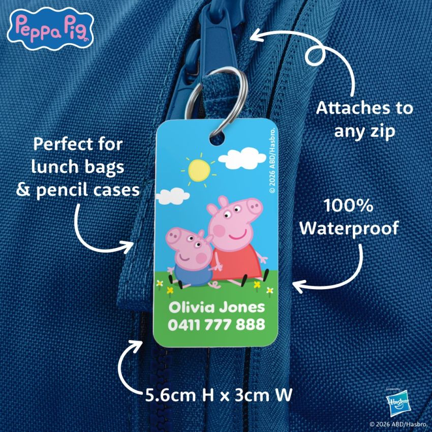 Peppa Pig Mini Bag Tag Twin Pack