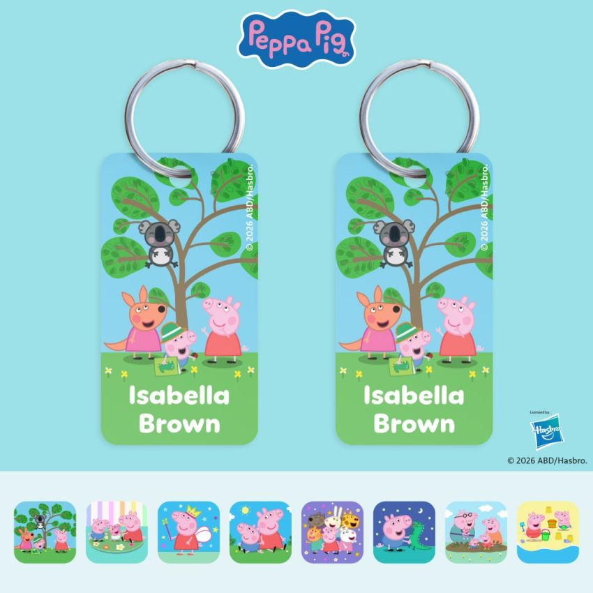 Peppa Pig Mini Bag Tag Twin Pack