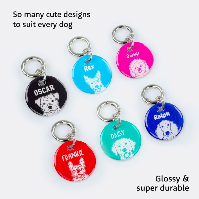 Premium Dog Portrait Tags product preview image