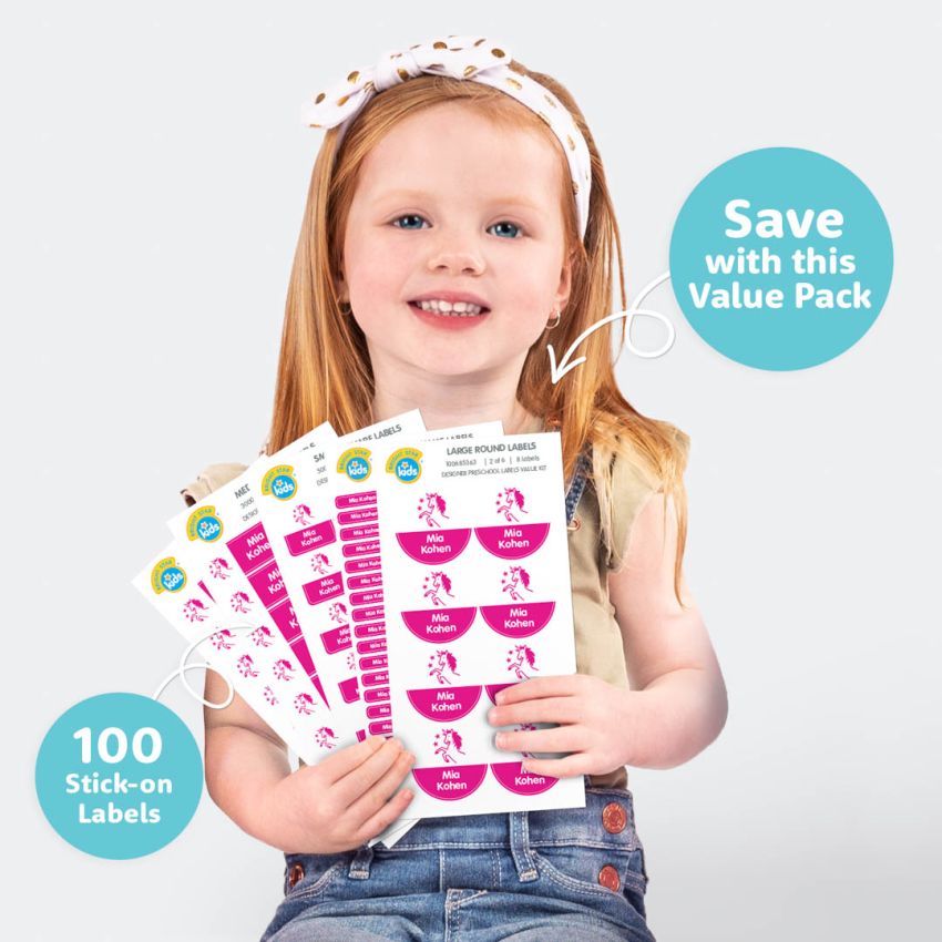 Classic Preschool & Kindergarten Name Labels Pack